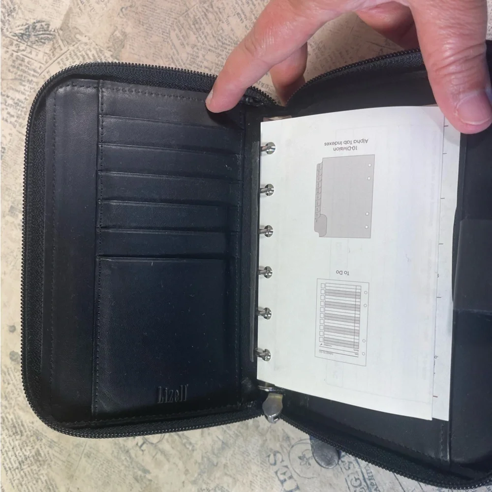 Lizell pocket organizar with double zipper